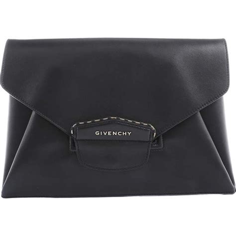 Leather clutch bag Givenchy Black in Leather 